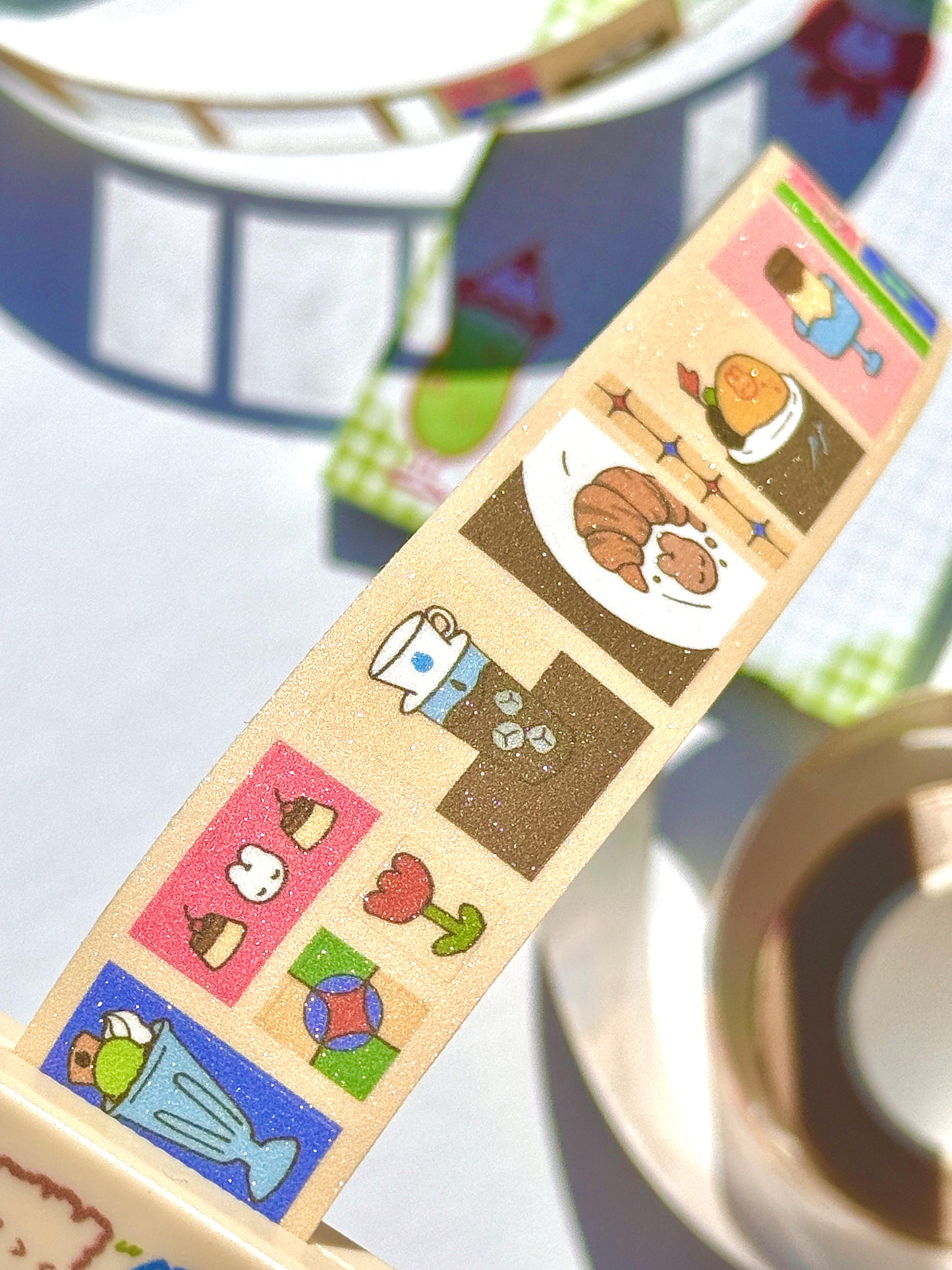 Vintage Cafe Sticker Roll