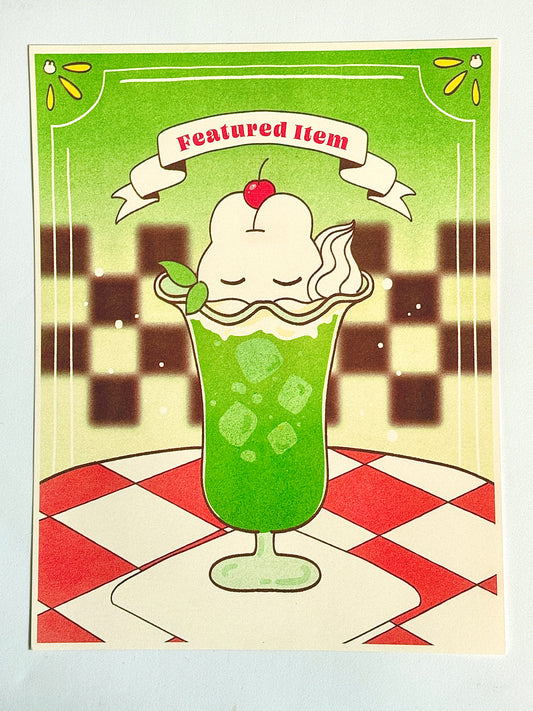 Melon Soda Riso Print
