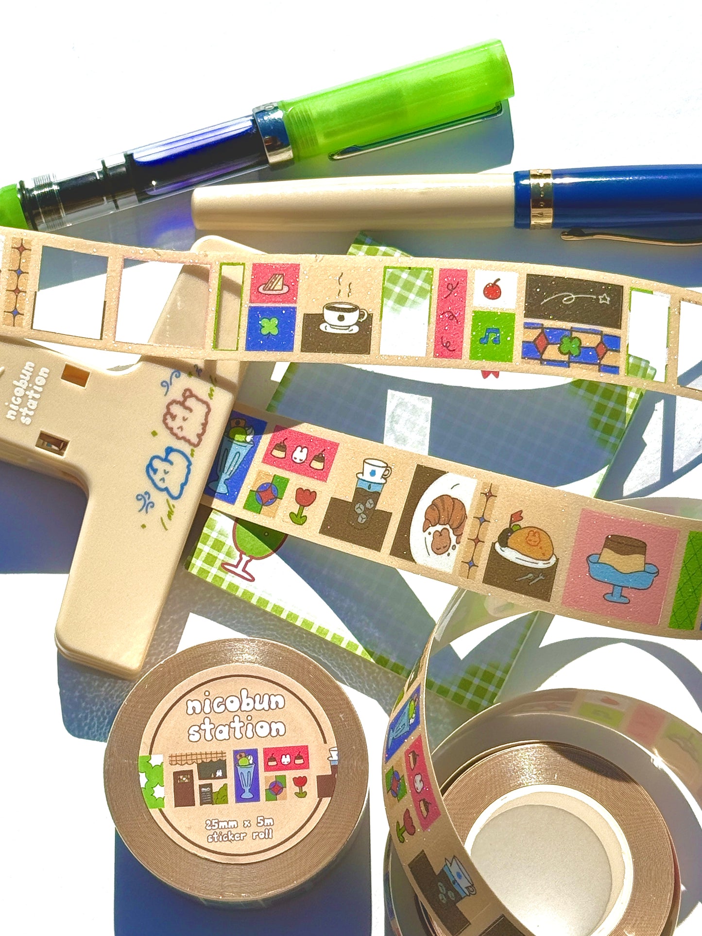 Vintage Cafe Sticker Roll